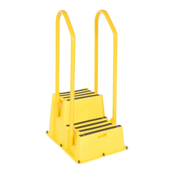 2 Steps, 57.5 Overall Height, Polyethylene, Yellow